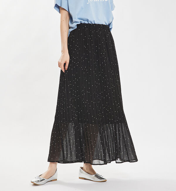 abahouse mavie「【セットアップ対応】シアープリーツスカート」|スカート|