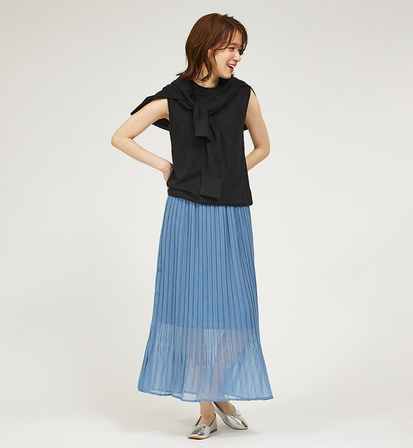 abahouse mavie「【セットアップ対応】シアープリーツスカート」|スカート|