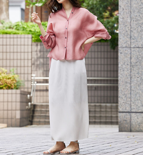 abahouse mavie「クリスタルプリーツナロースカート」|スカート|