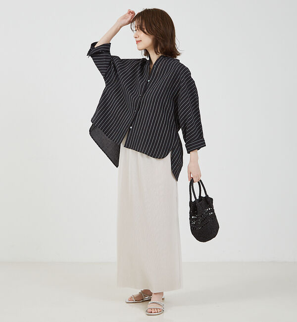 abahouse mavie「クリスタルプリーツナロースカート」|スカート|