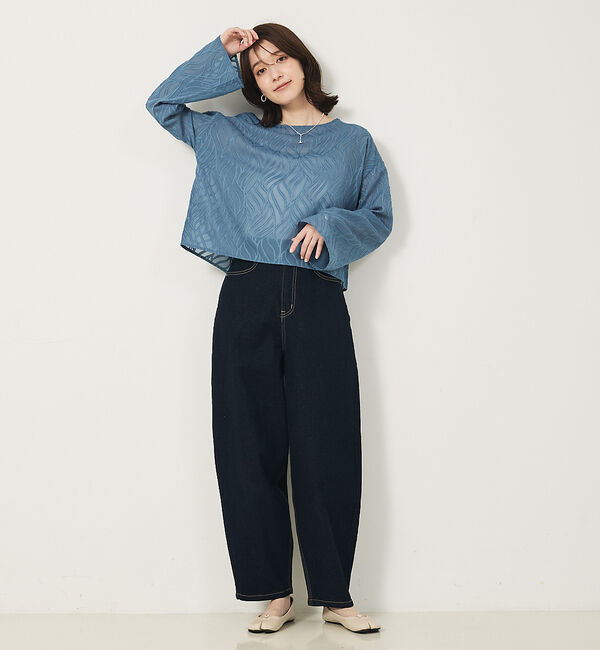 abahouse mavie「シアージャガードブラウス」|ベスト・ジレ|