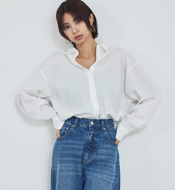 abahouse mavie「【定番】スタンダードシャツ/春服/羽織り/レイヤード/着回し」|シャツ・ブラウス|