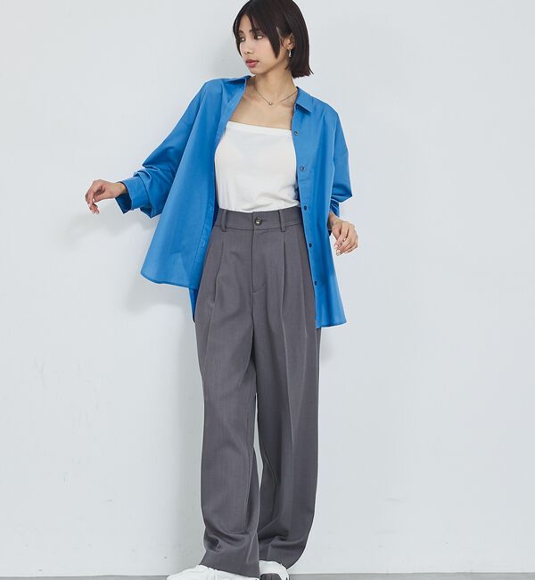 abahouse mavie「【定番】スタンダードシャツ/春服/羽織り/レイヤード/着回し」|シャツ・ブラウス|