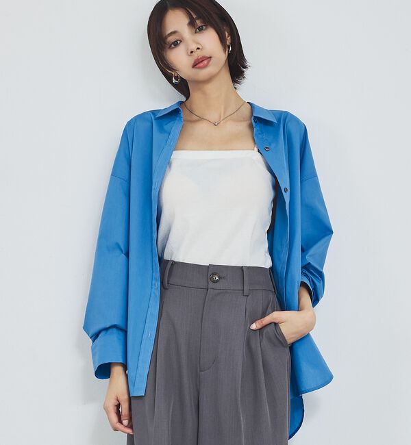 abahouse mavie「【定番】スタンダードシャツ/春服/羽織り/レイヤード/着回し」|シャツ・ブラウス|