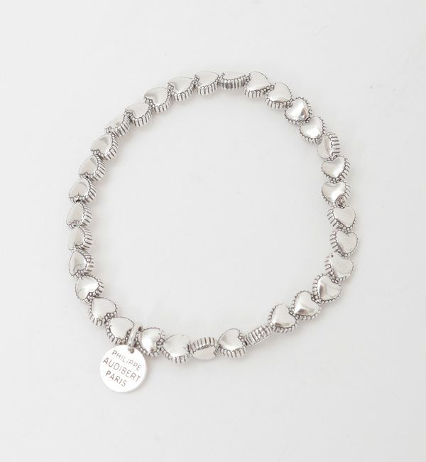 TIARA「【PHILIPPE AUDIBERT/フィリップオーディベール】ハートネックレス（BR3861:AR）」|ネックレス|シルバー