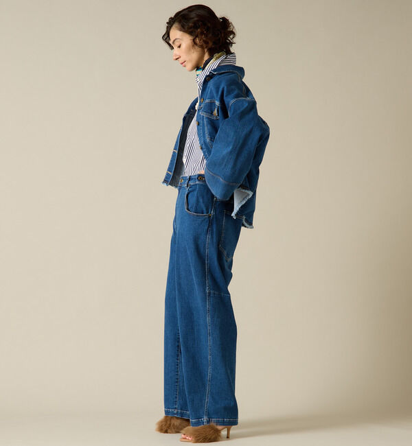 Liesse「クロップドデニムジャケット」|その他|