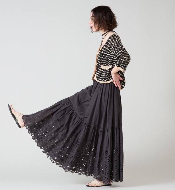 Liesse「メッシュニットジャケット」|カーディガン|