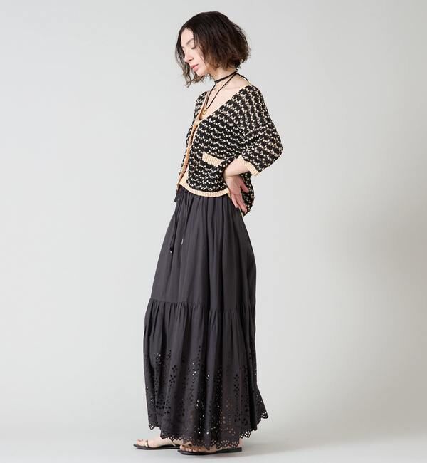 Liesse「メッシュニットジャケット」|カーディガン|