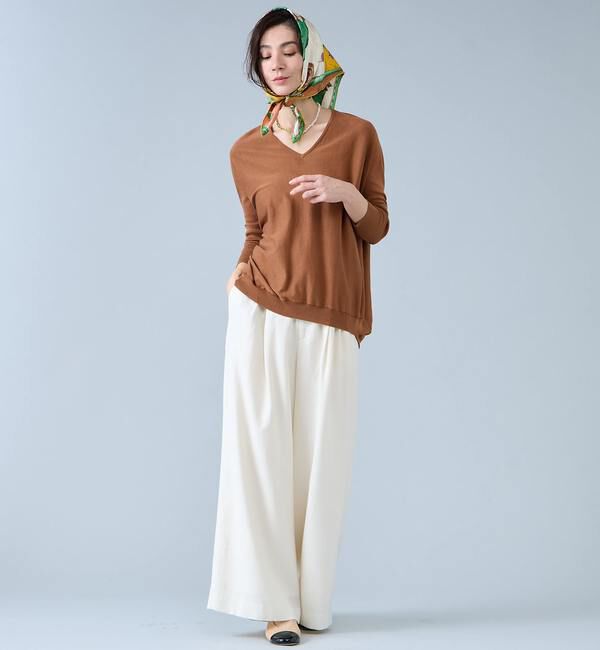 Liesse「【定番】Vネックドルマンニット」|ニット・セーター|