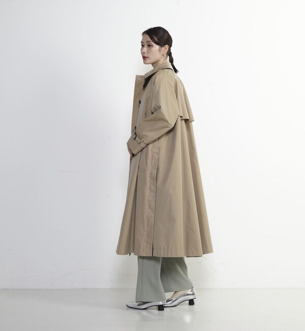 Soffitto「【定番アレンジ】サイドスリットシャンブレートレンチコート」|トレンチコート|