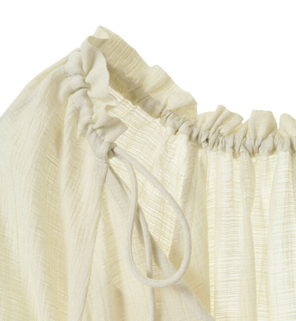 SOFFITTO「綿麻しわ加工テントラインワンピース」|ワンピース|