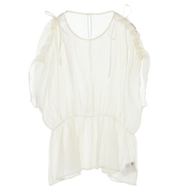 Soffitto「ギャザーペプラムブラウス」|シャツ・ブラウス|