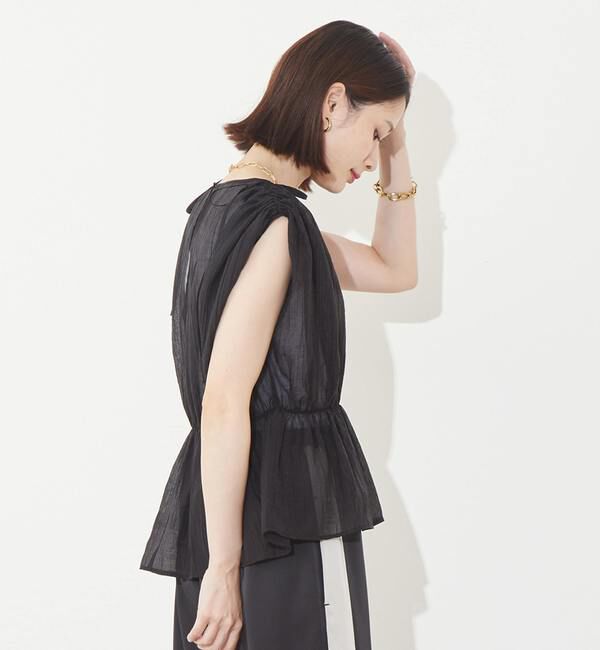 Soffitto「ギャザーペプラムブラウス」|シャツ・ブラウス|