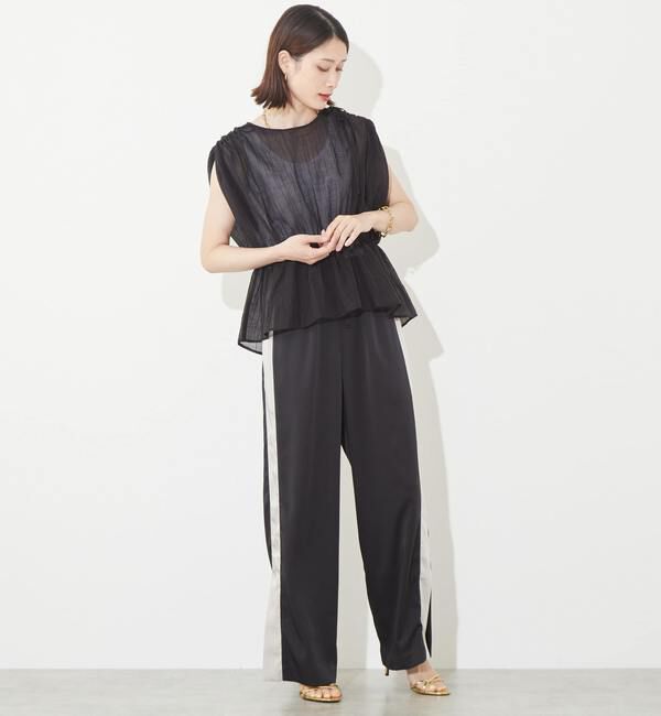 Soffitto「ギャザーペプラムブラウス」|シャツ・ブラウス|