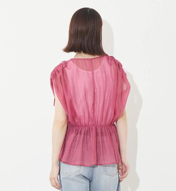 Soffitto「ギャザーペプラムブラウス」|シャツ・ブラウス|