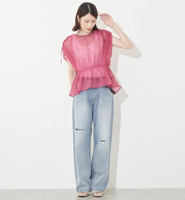 Soffitto「ギャザーペプラムブラウス」|シャツ・ブラウス|