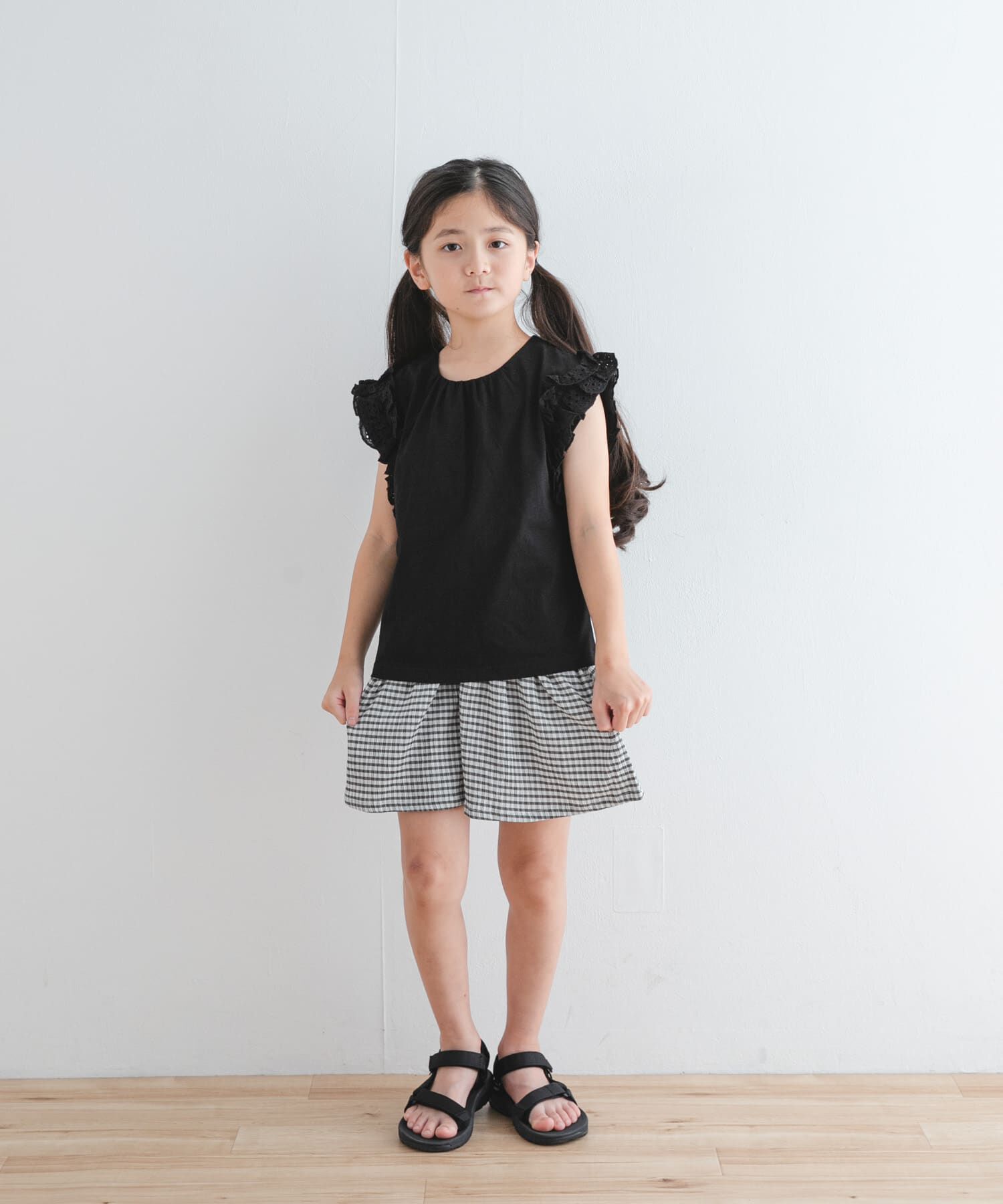 URBAN RESEARCH DOORS「チェックフレアキュロット(KIDS)」|その他|
