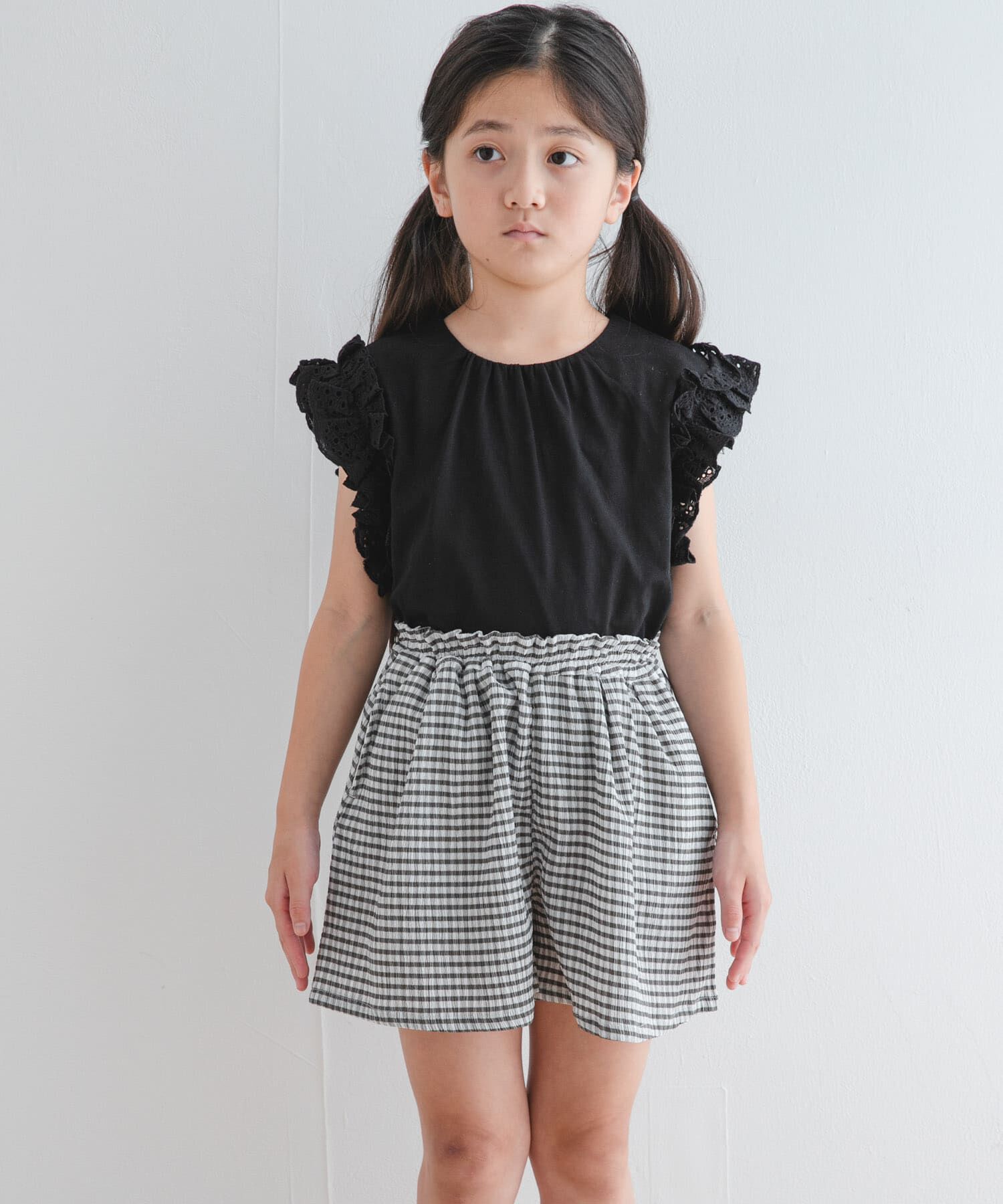 URBAN RESEARCH DOORS「チェックフレアキュロット(KIDS)」|その他|