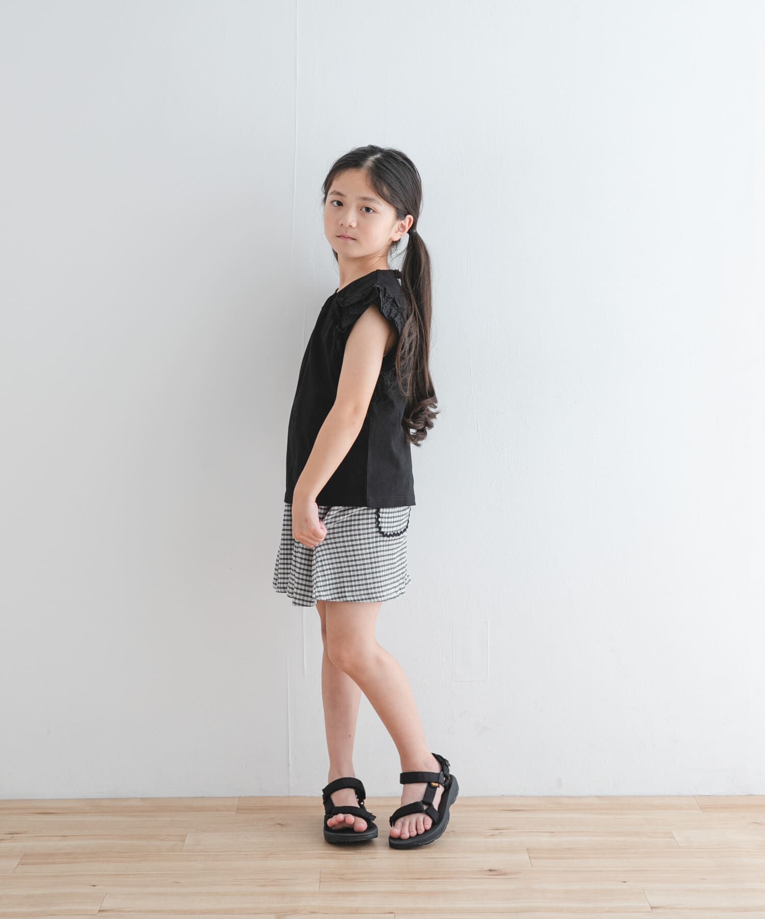 URBAN RESEARCH DOORS「チェックフレアキュロット(KIDS)」|その他|