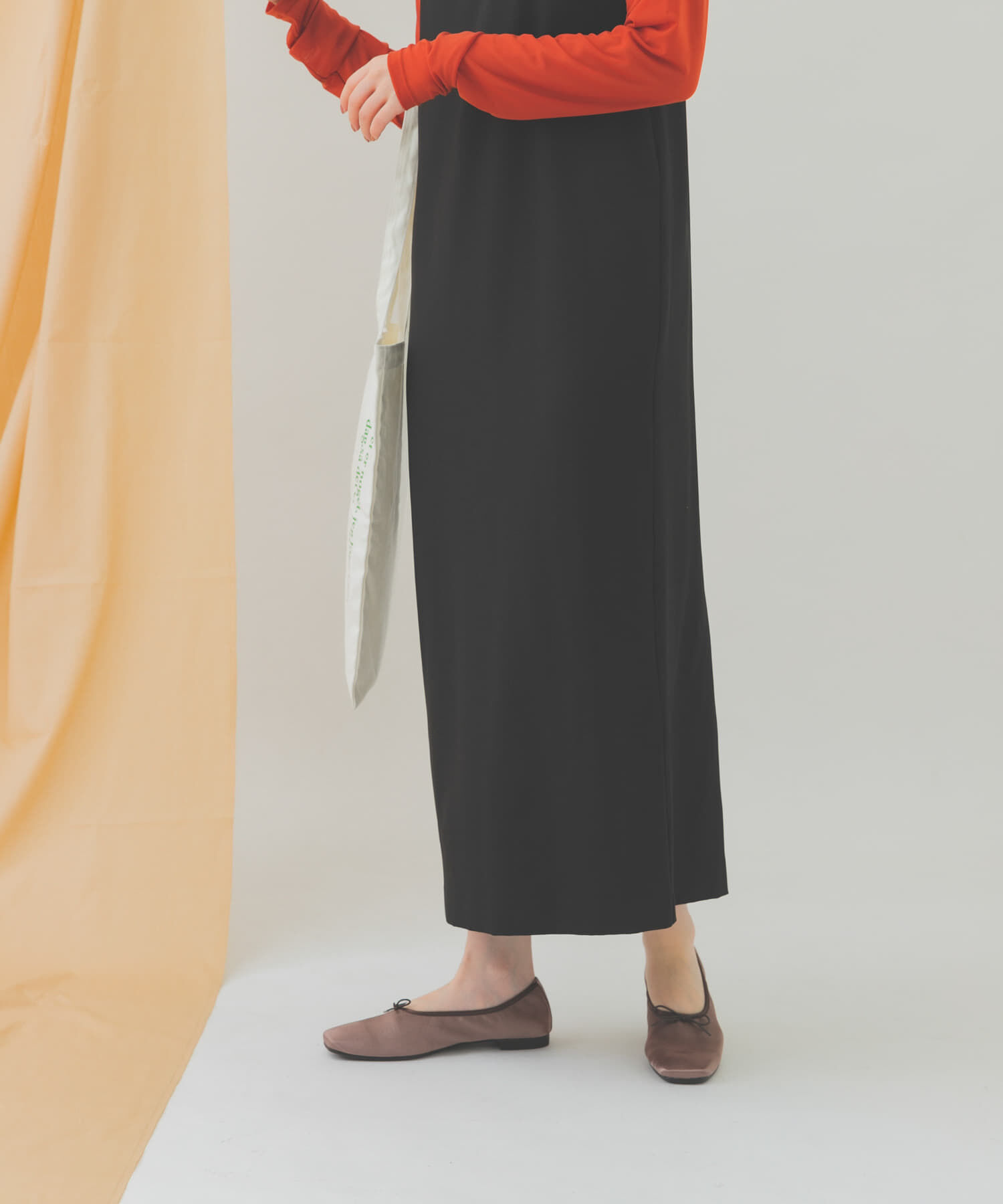 RODE SKO「『MADE IN JAPAN』 サテンスクエアトゥバレエシューズ」|バレエシューズ|