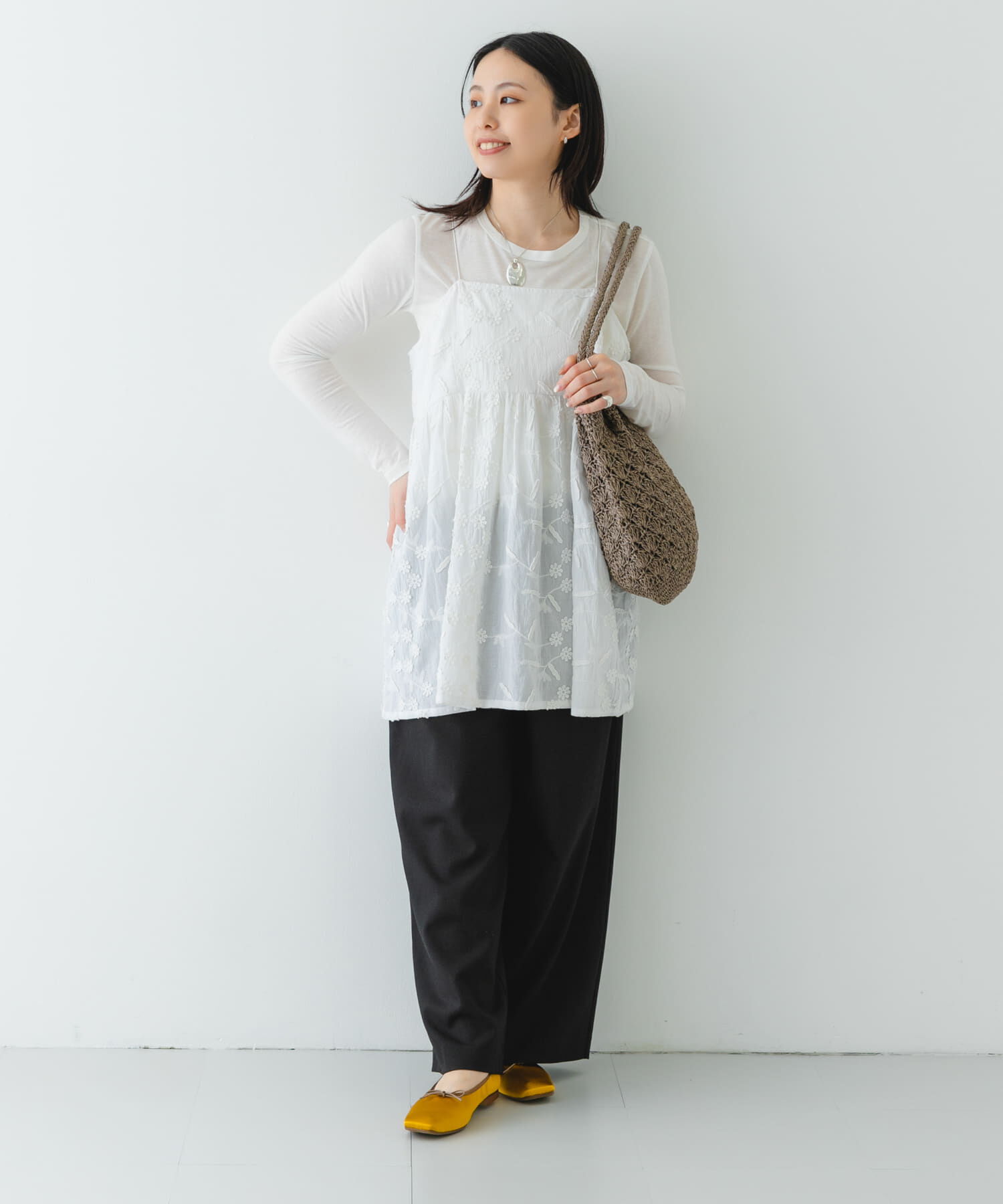 RODE SKO「『MADE IN JAPAN』 サテンスクエアトゥバレエシューズ」|バレエシューズ|