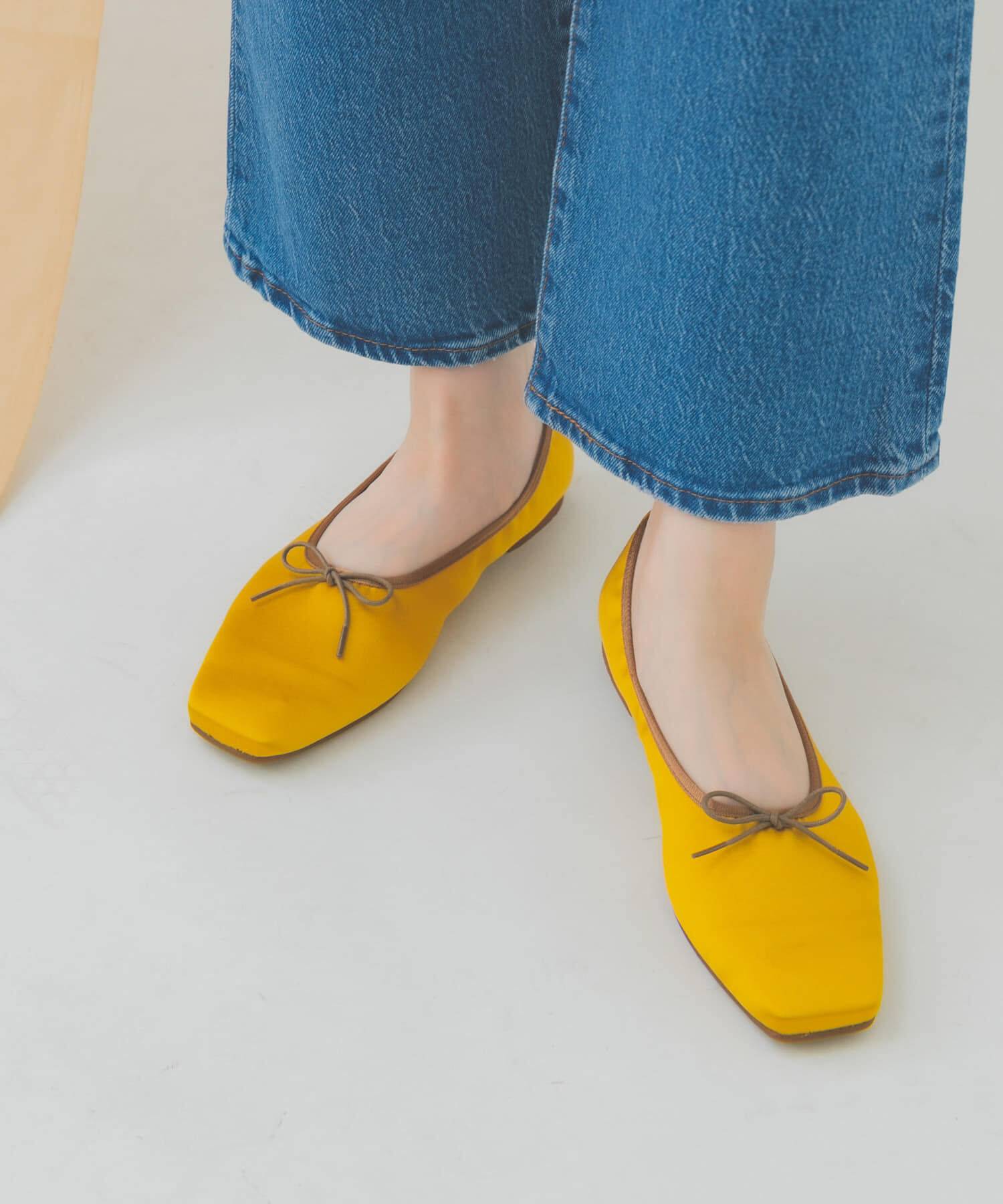 RODE SKO「『MADE IN JAPAN』 サテンスクエアトゥバレエシューズ」|バレエシューズ|