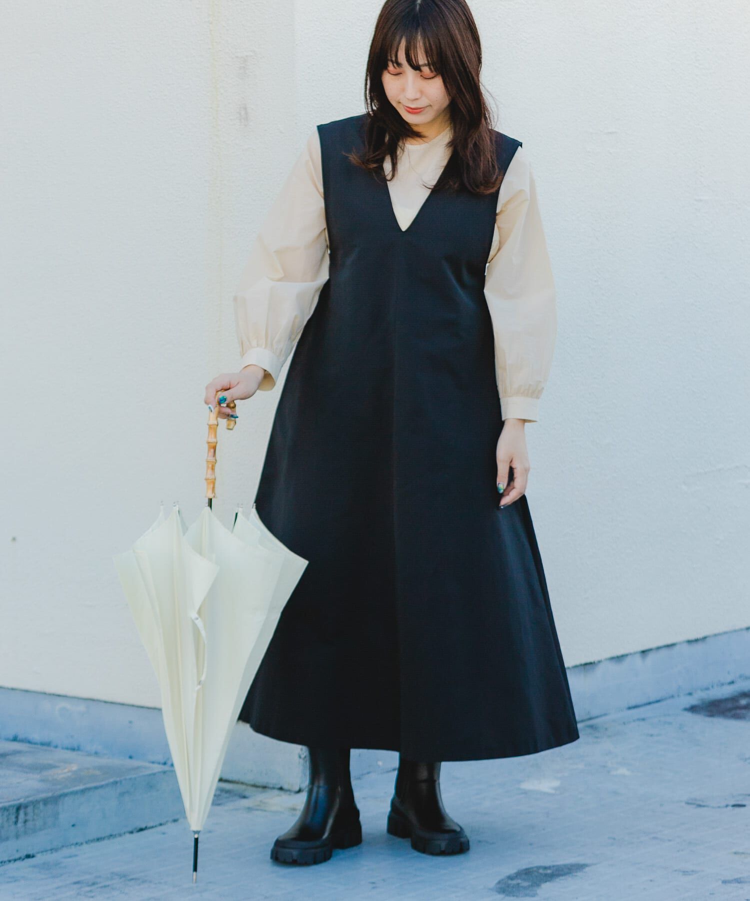 RODE SKO「厚底サイドゴアラバーブーツ」|レインシューズ|