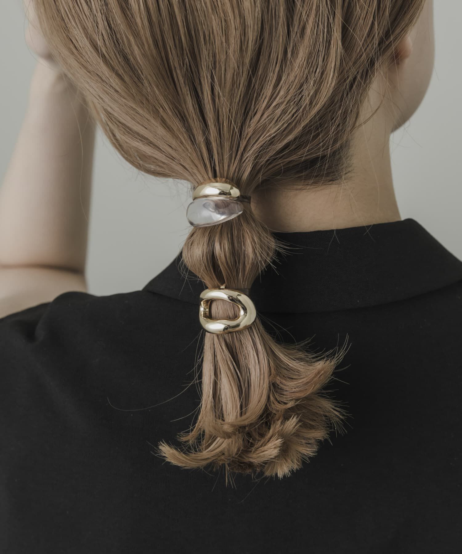 SMELLY「『WEB/一部店舗限定』メタルクリアニュアンスカーブヘアカフセット」|その他|ゴールド系その他