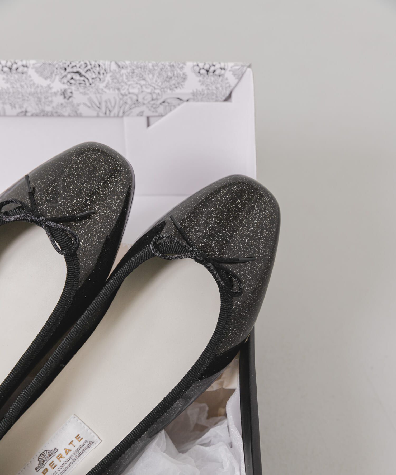 Sonny Label 「TEMPERATE　EMMA GLITTER」|レインシューズ|ブラック