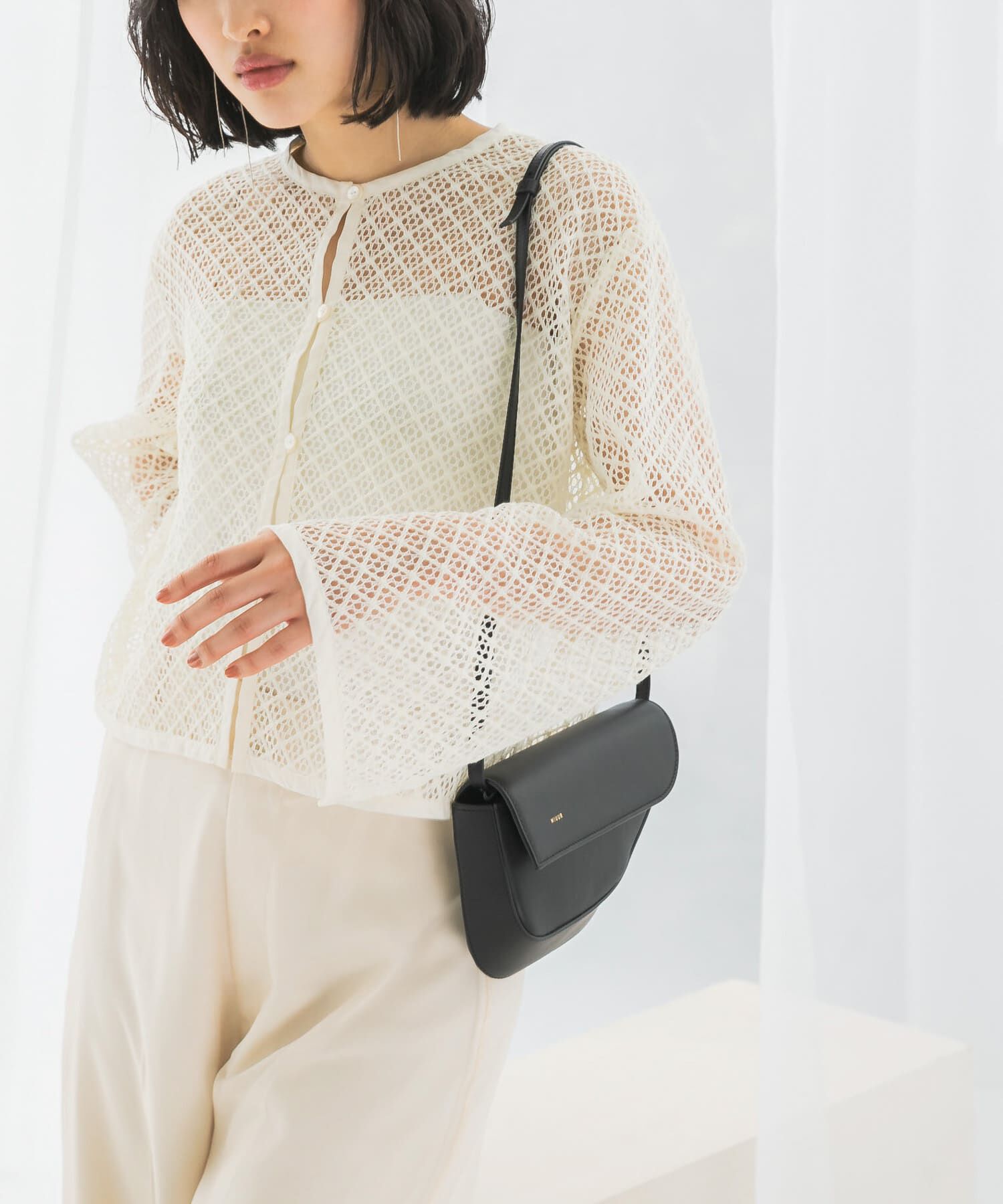 URBAN RESEARCH ROSSO「メッシュレーストップス」|その他|オフホワイト