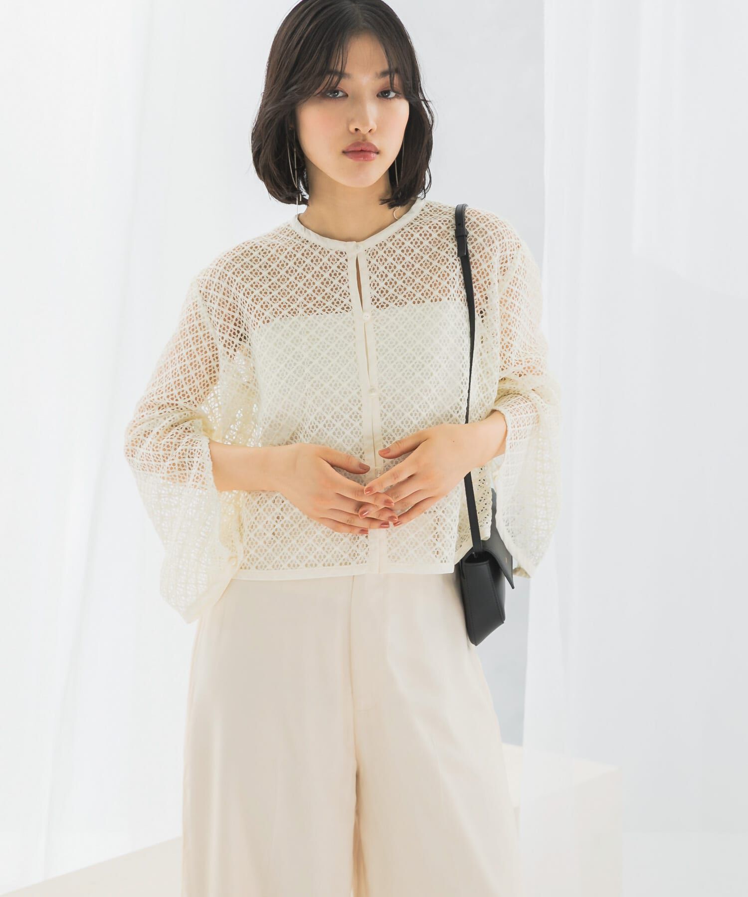 URBAN RESEARCH ROSSO「メッシュレーストップス」|その他|