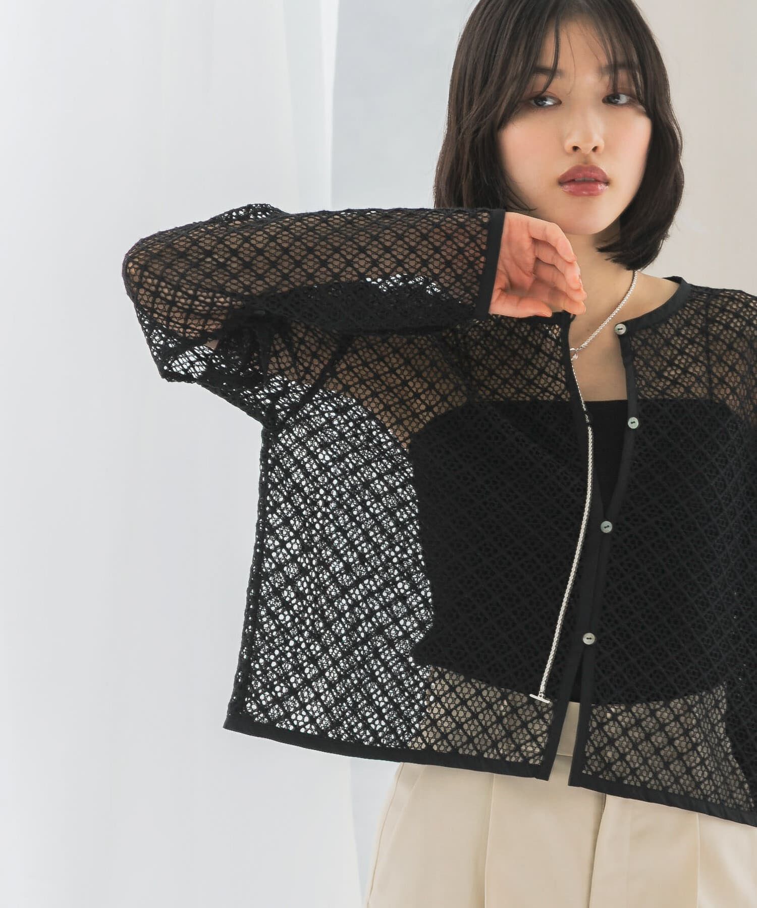 URBAN RESEARCH ROSSO「メッシュレーストップス」|その他|