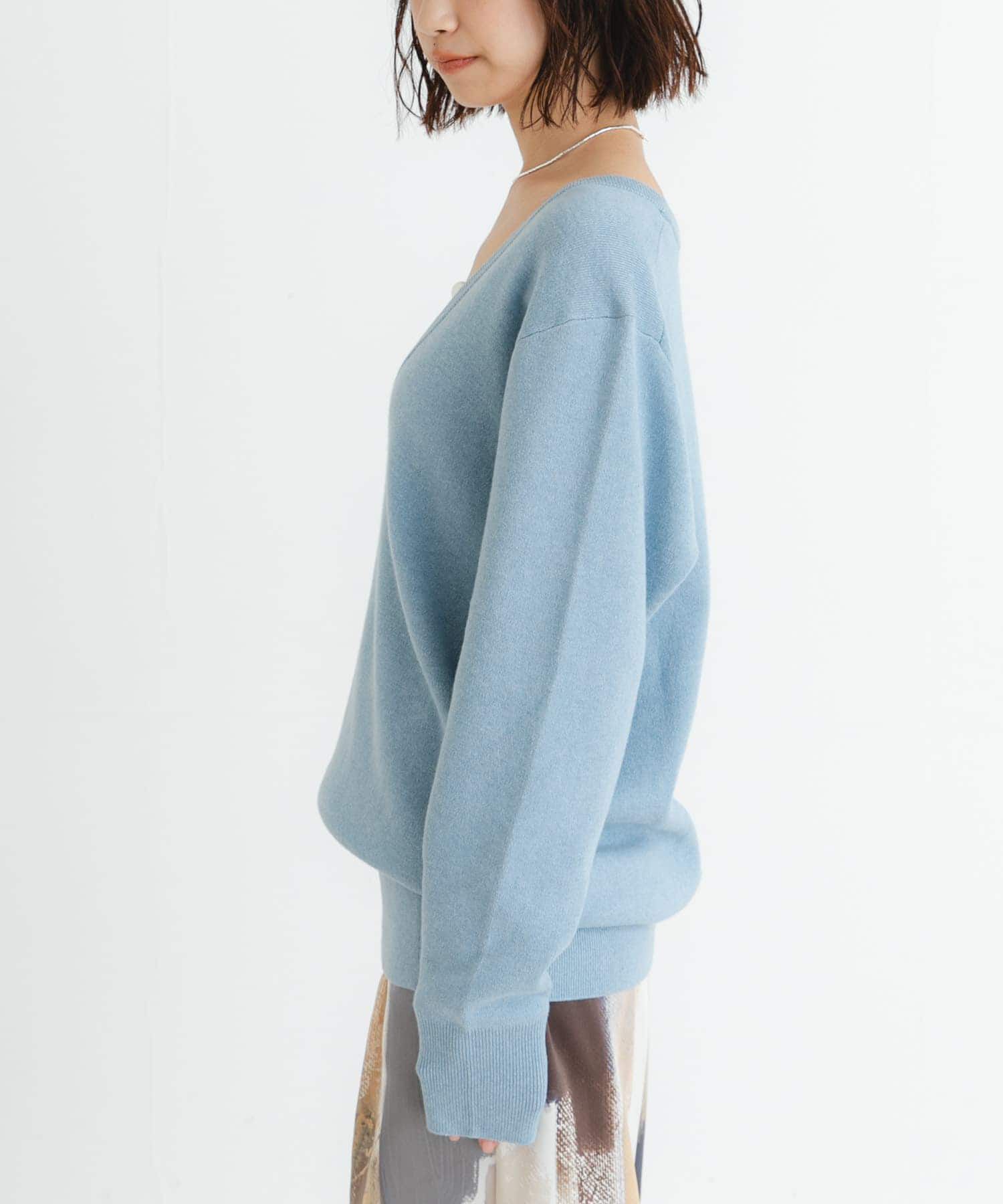 URBAN RESEARCH「new basic　カシミヤコットンVネックチュニックニット」|チュニック|