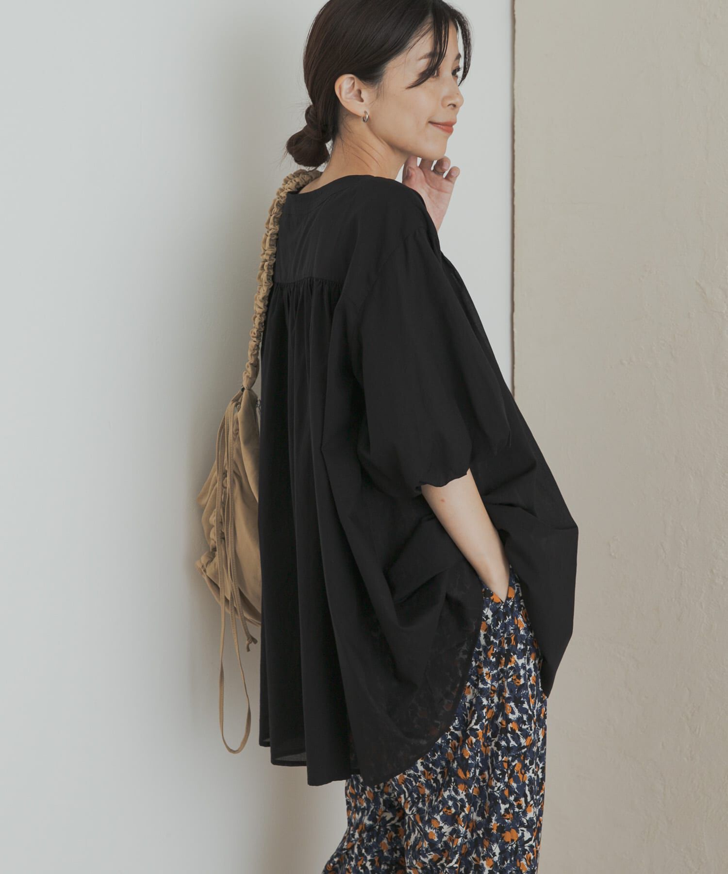 URBAN RESEARCH DOORS「コットンボイルVネックチュニック」|チュニック|