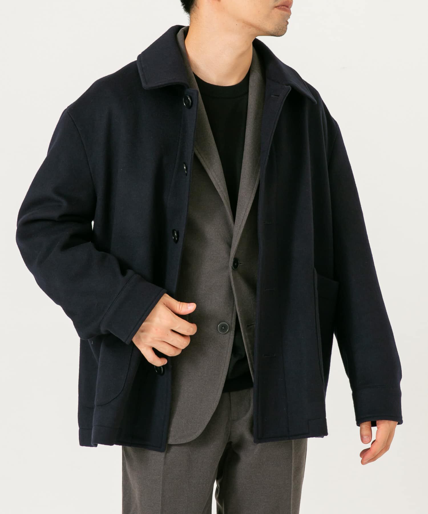 URBAN RESEARCH ROSSO「スーパー100 シングルPコート」|ピーコート|