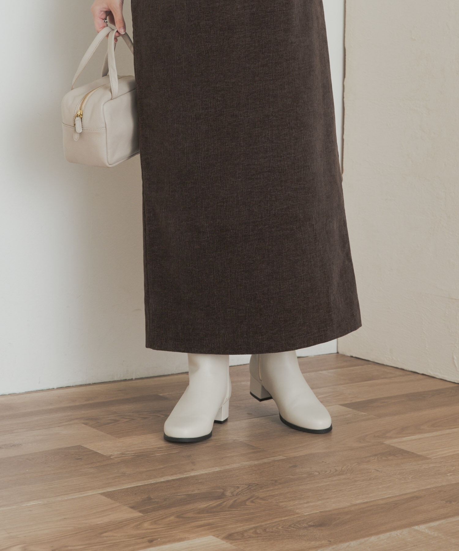 URBAN RESEARCH DOORS「チャンキーヒールブーツ」|ショートブーツ|