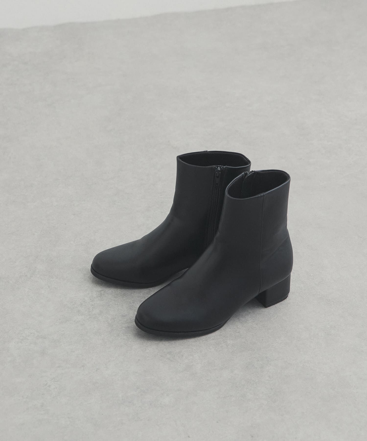 URBAN RESEARCH DOORS「チャンキーヒールブーツ」|ショートブーツ|ブラック