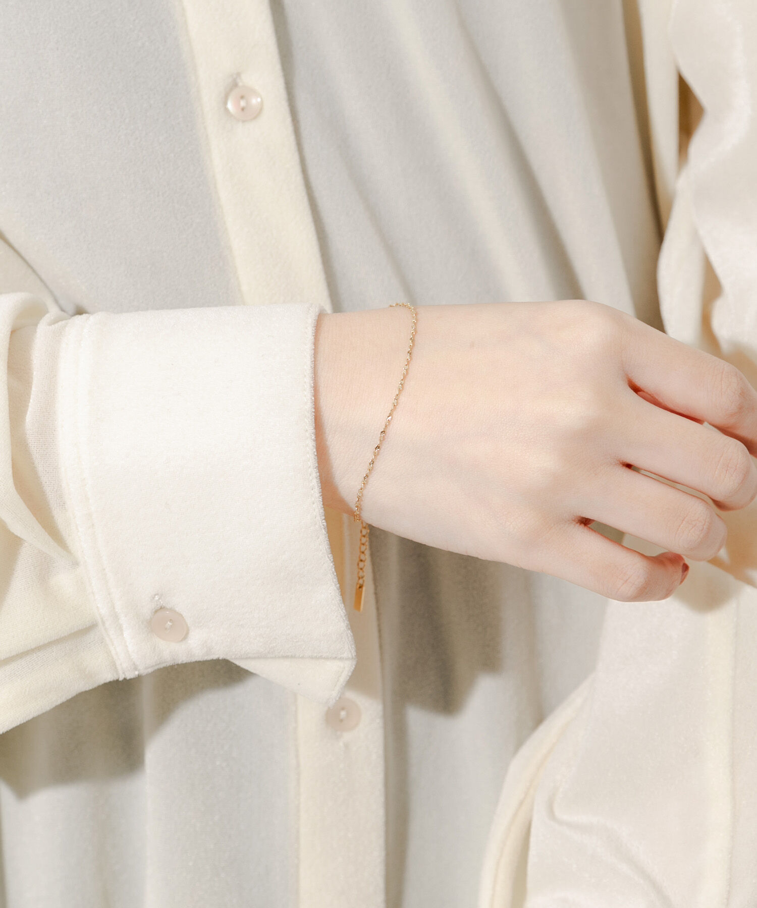 SMELLY「ステンレススクリューチェーンブレスレット」|ブレスレット・バングル|