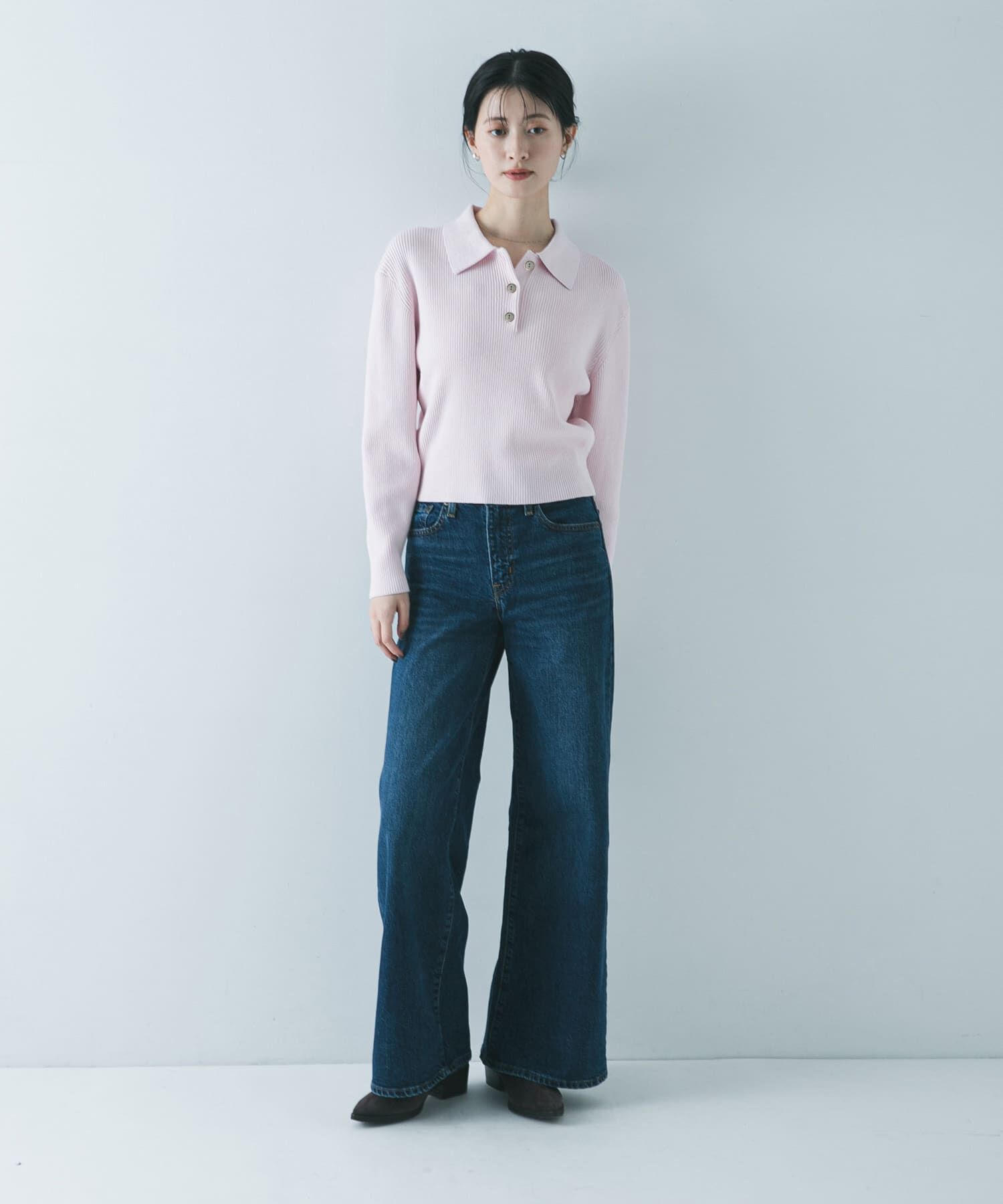 URBAN RESEARCH「コットンシルクポロ衿ニット」|ニット・セーター|