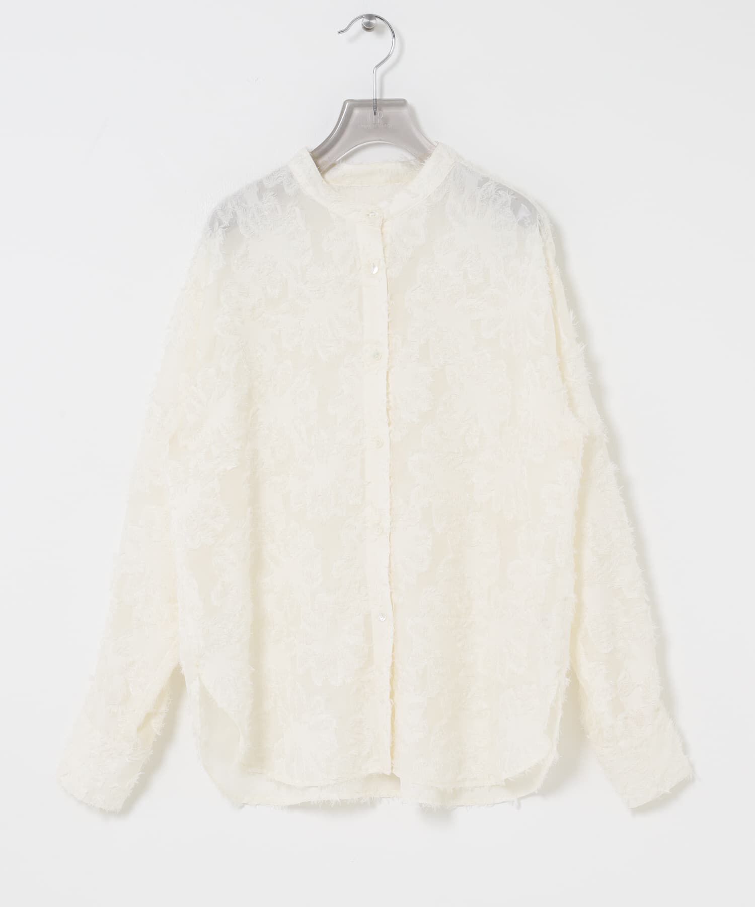 URBAN RESEARCH「カットジャガードバンドカラーシャツ」|シャツ・ブラウス|