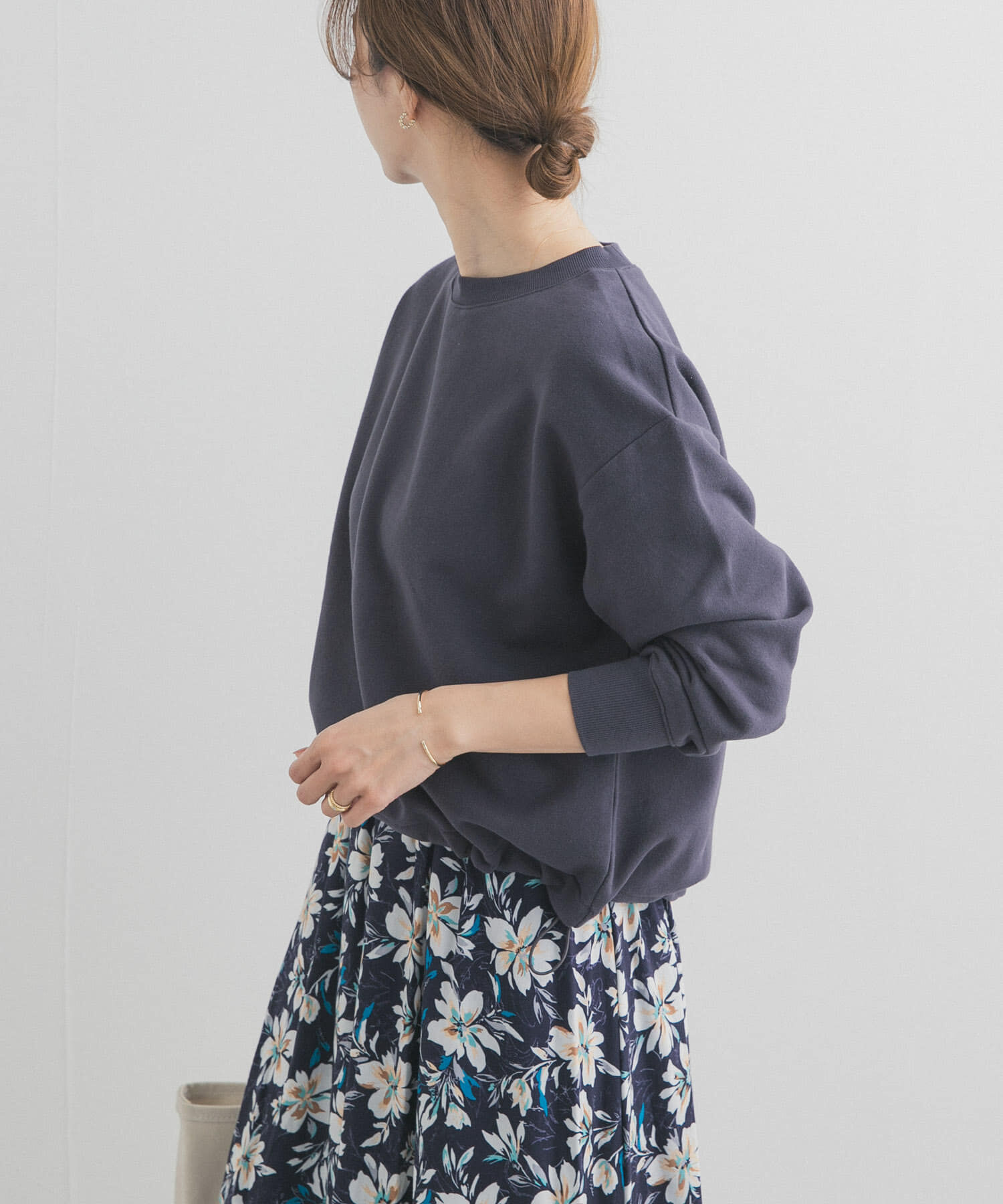 URBAN RESEARCH DOORS「コットンスウェットヘムドロストプルオーバー」|スウェット・ジャージ|