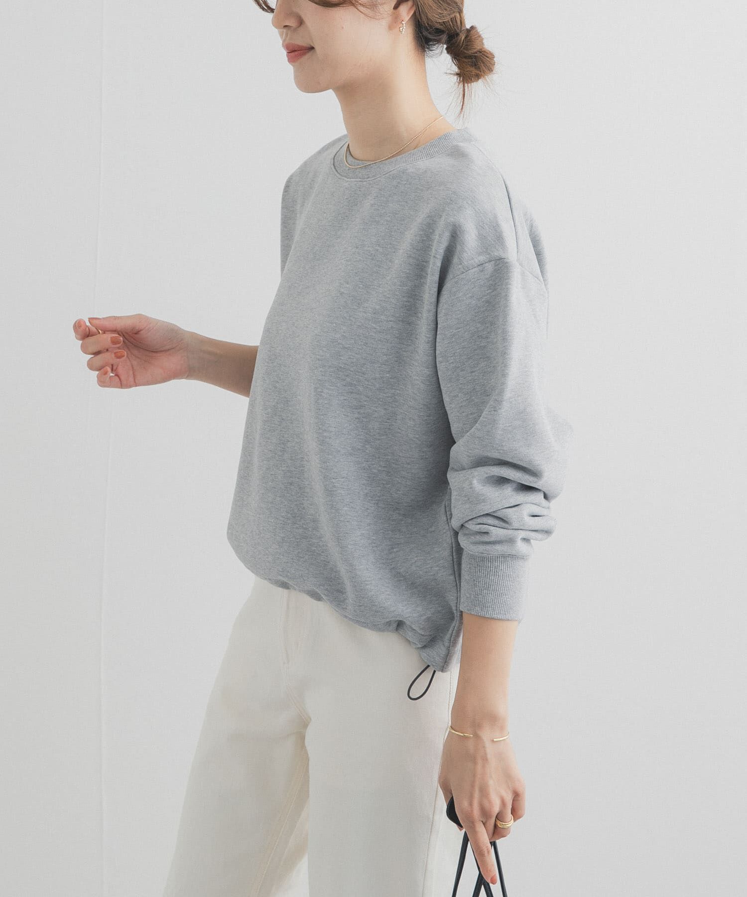 URBAN RESEARCH DOORS「コットンスウェットヘムドロストプルオーバー」|スウェット・ジャージ|