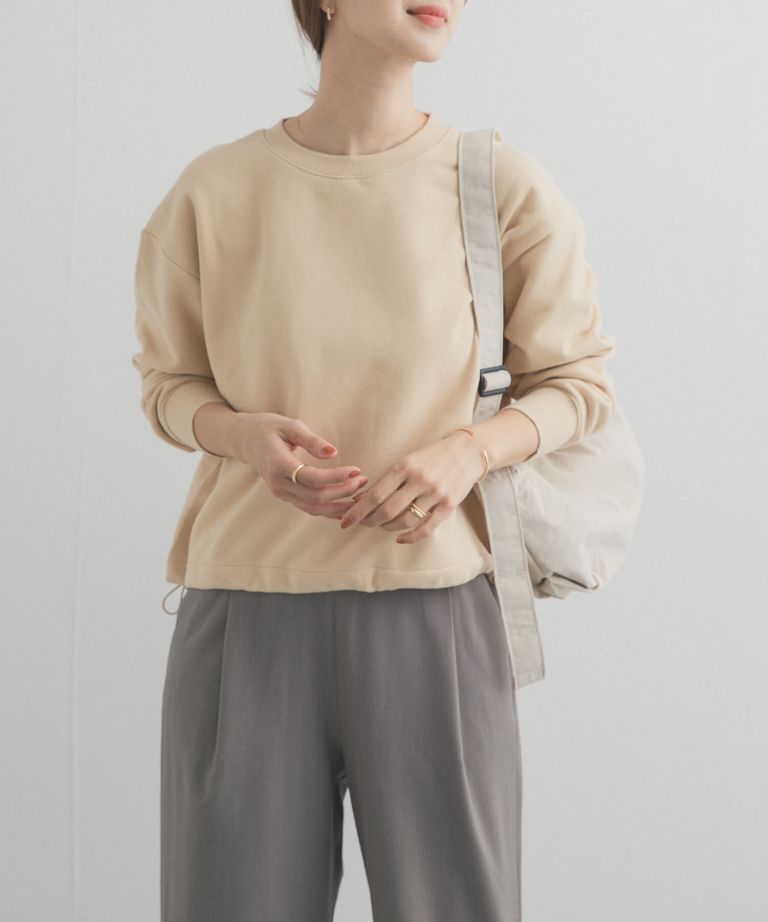 URBAN RESEARCH DOORS「コットンスウェットヘムドロストプルオーバー」|スウェット・ジャージ|