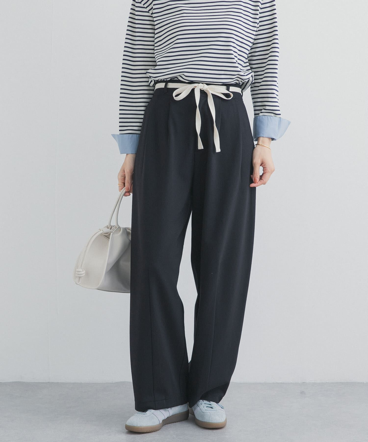 URBAN RESEARCH DOORS「ウエストリボンカットカーブパンツ」|その他|