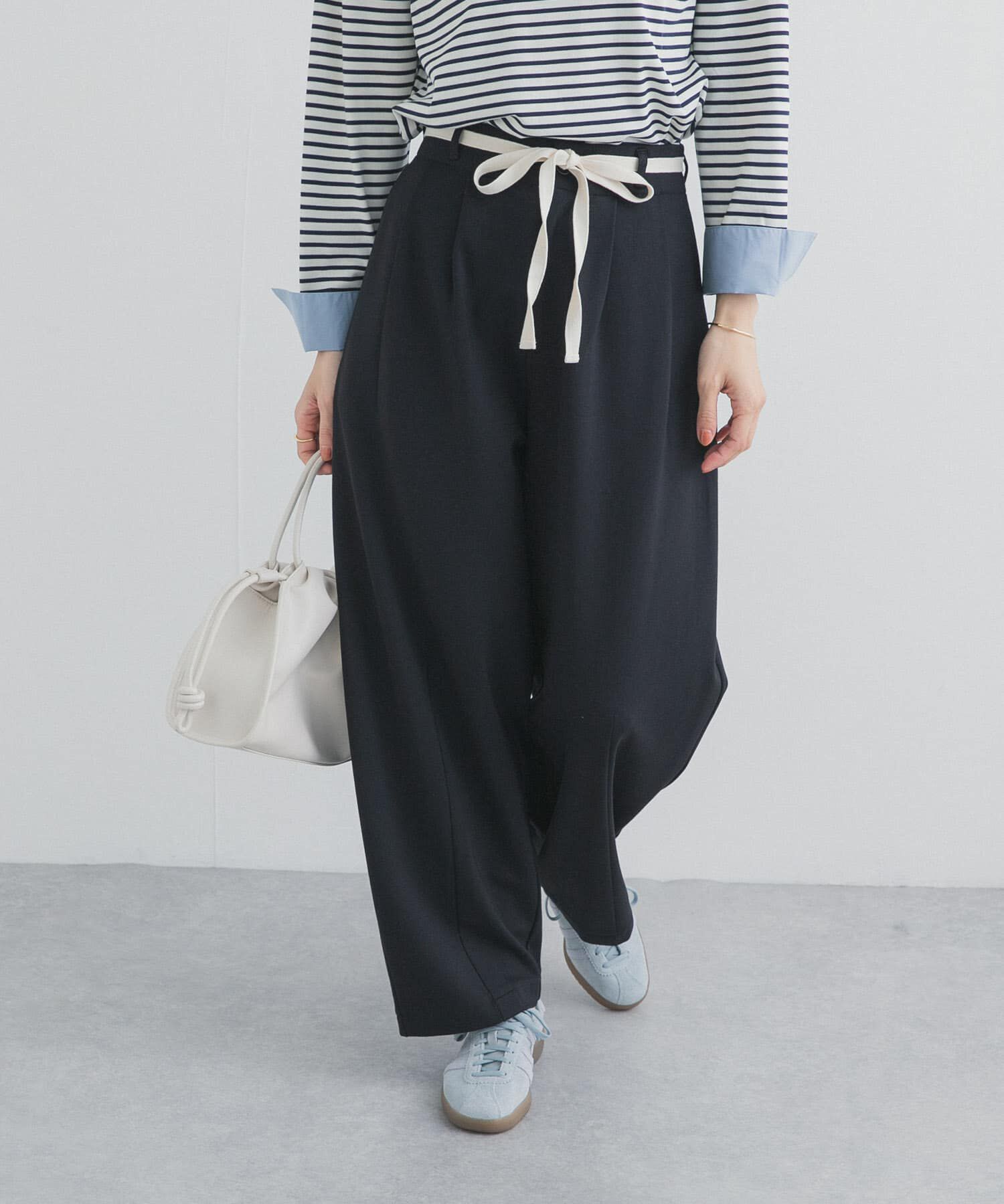 URBAN RESEARCH DOORS「ウエストリボンカットカーブパンツ」|その他|