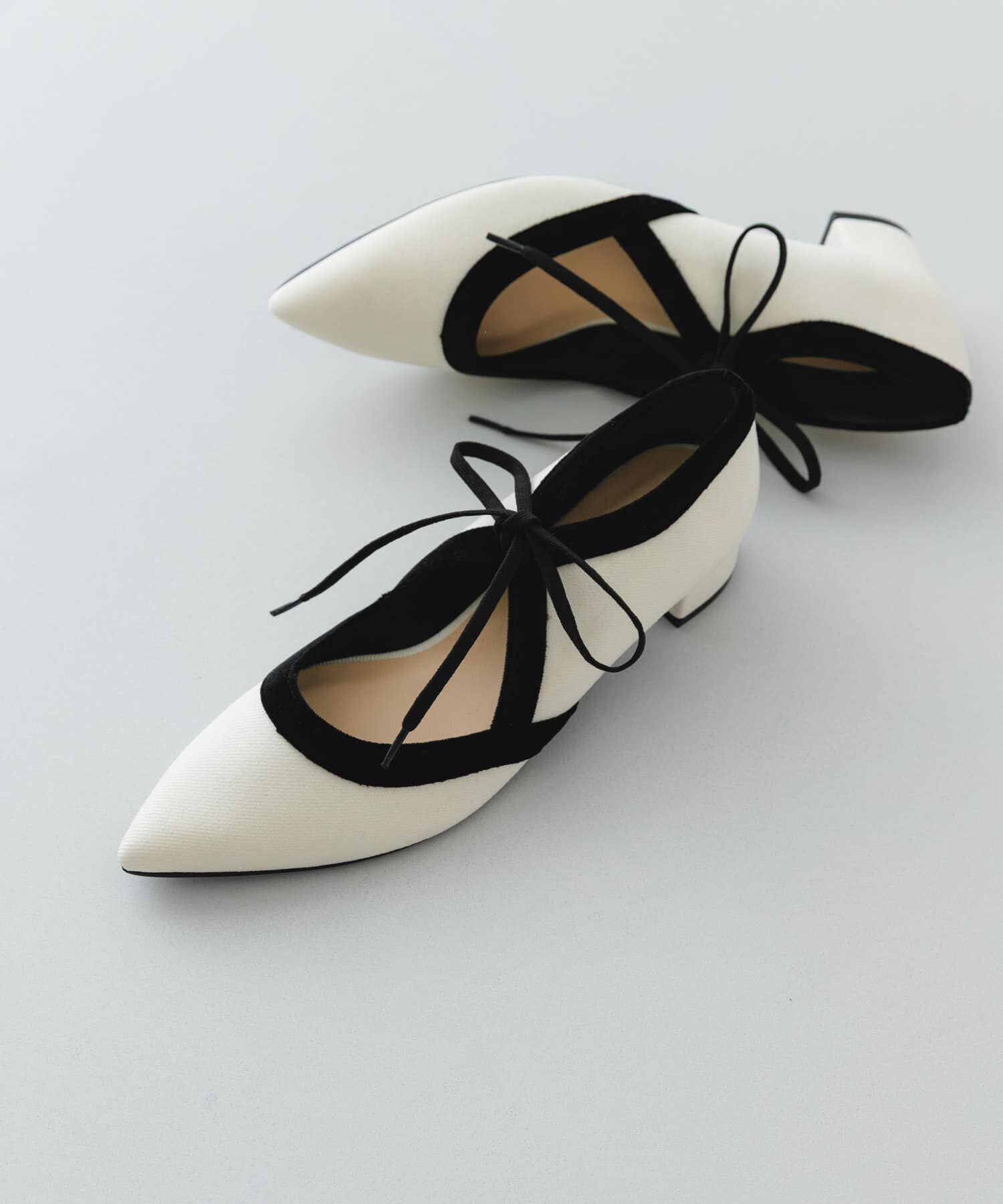 RODE SKO「『MADE IN JAPAN』 3センチヒールリボンパンプス」|パンプス|