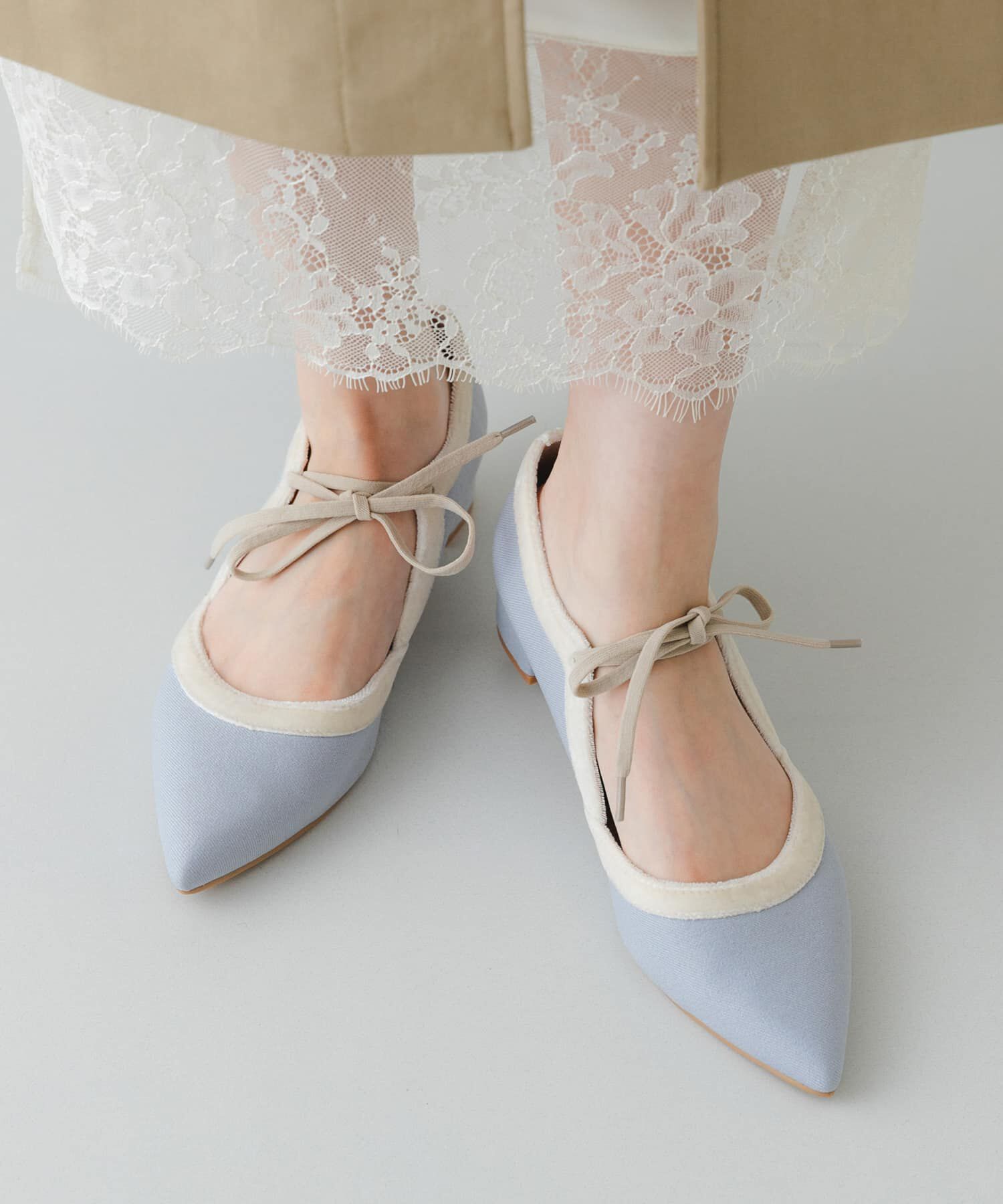 RODE SKO「『MADE IN JAPAN』 3センチヒールリボンパンプス」|パンプス|