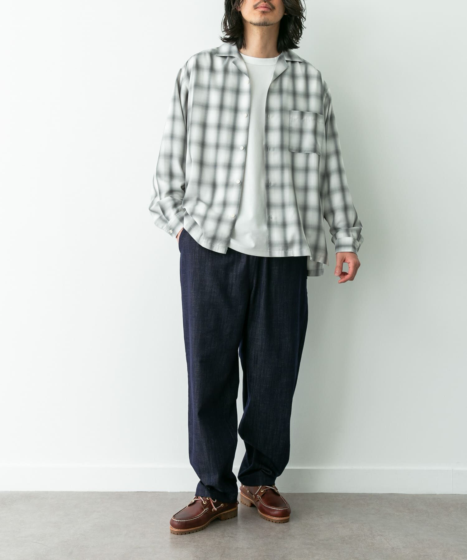 Sonny Label 「デニムライクイージーワイドパンツ」|デニム|