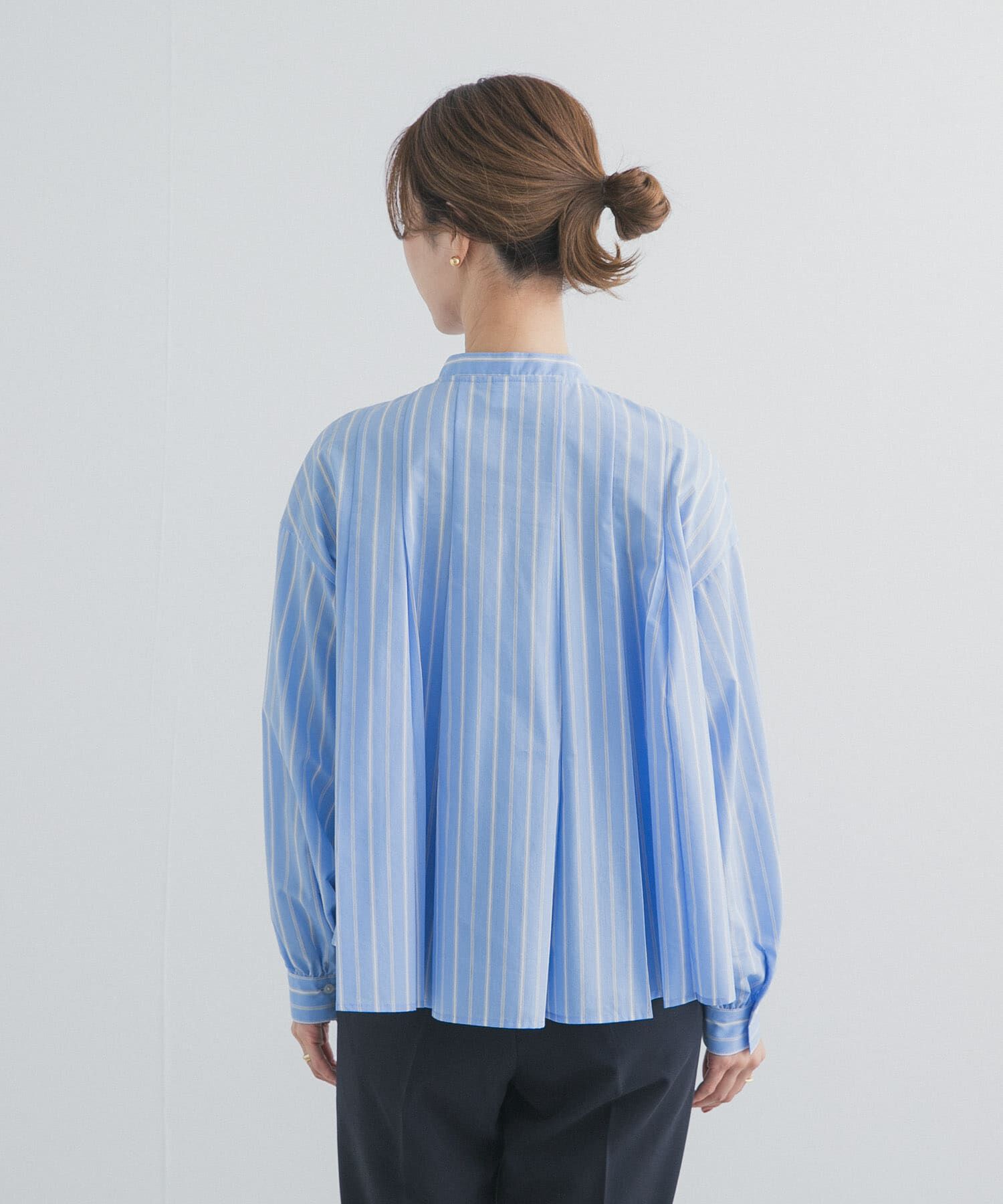 URBAN RESEARCH DOORS「ストライプリボンフレアブラウス」|シャツ・ブラウス|