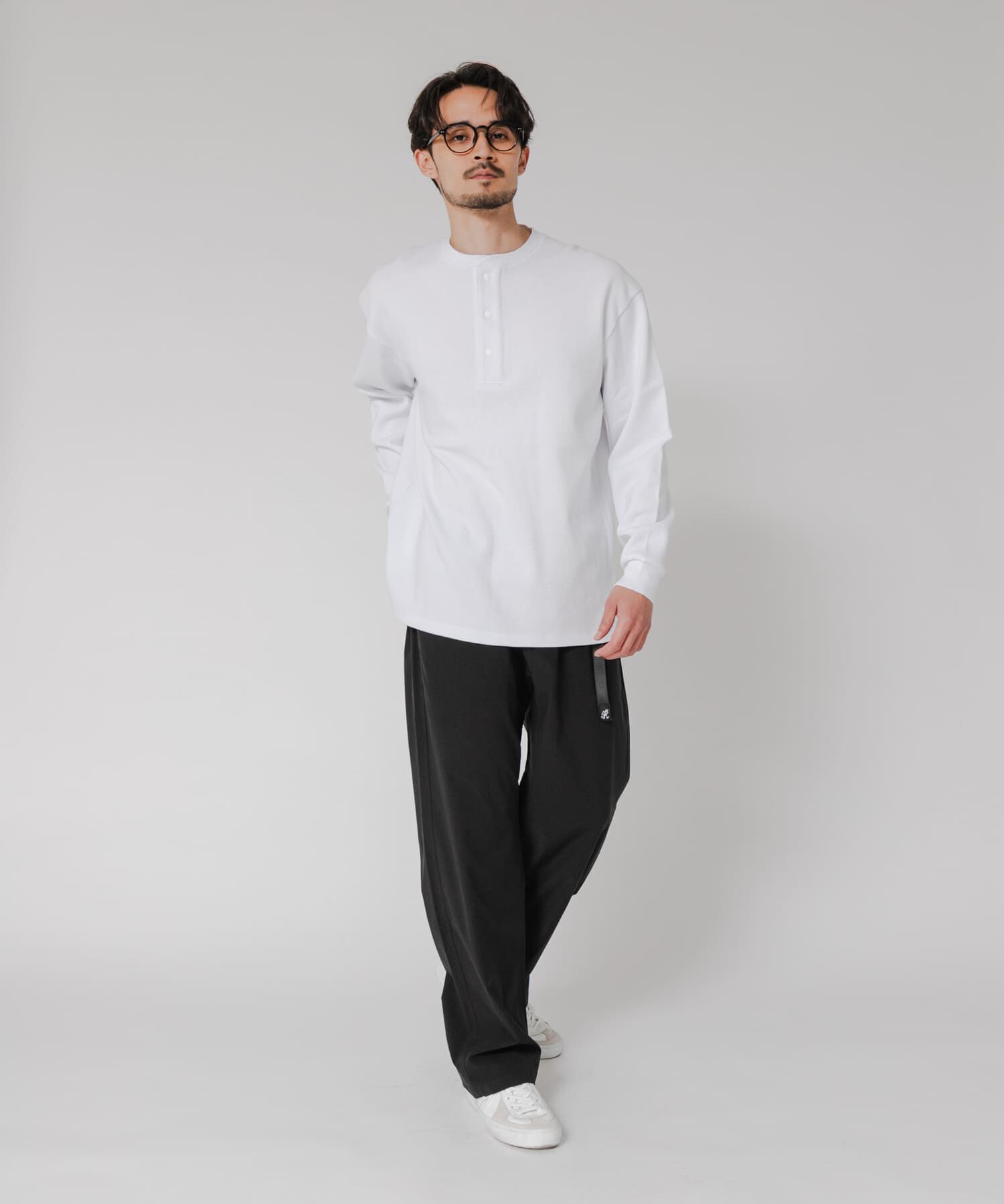 URBAN RESEARCH「『UR TECH』度詰めワッフルヘンリーロングスリーブ」|Tシャツ・カットソー|